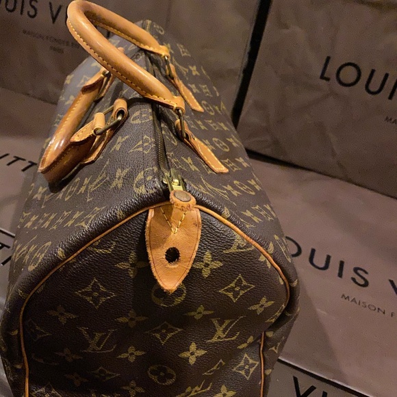 Auth LV speedy 35 monogram - Picture 7 of 8
